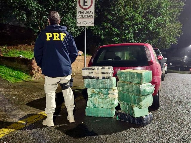 PRF prende traficante com mais de 200 quilos de maconha em Erechim 