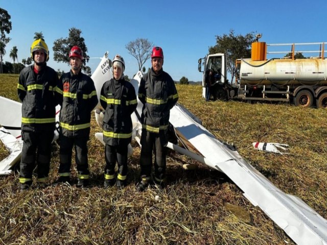 Duas pessoas morrem em queda de avio em cidade do Mato Grosso