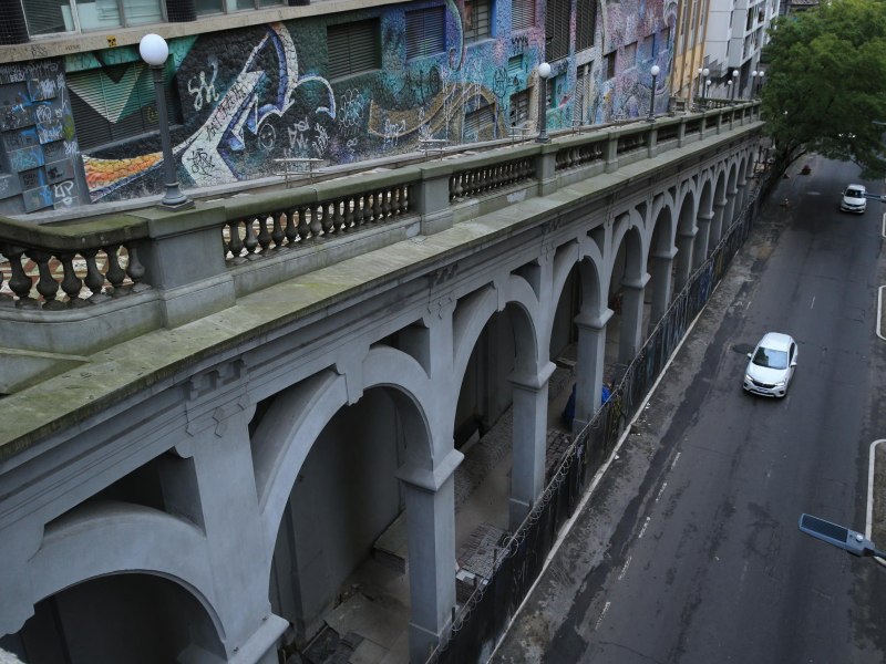 Gastos com a obra de revitalizao do Viaduto Otvio Rocha podem chegar a R$ 20 milhes