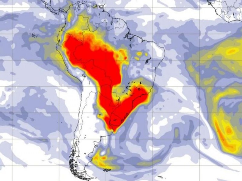 Chuva ajuda a limpar a atmosfera, mas fumaa dos incndios retorna ao RS e deve impactar a qualidade do ar nos prximos dias