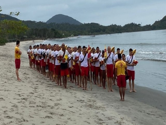 Ubatuba inicia curso para os 70 classificados no processo seletivo de Guarda-Vidas Temporrio