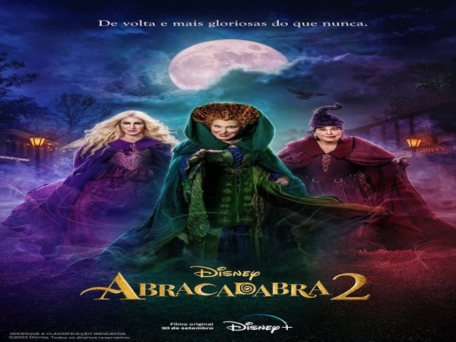 Abracadabra 2 estreia em 30 de setembro de 2022, no Disney+