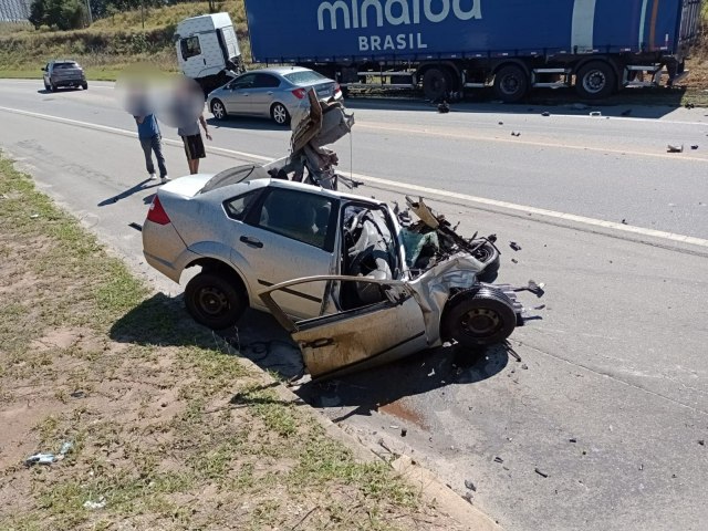 Ultrapassagem proibida foi a causa do grave acidente ocorrido neste domingo na Floriano