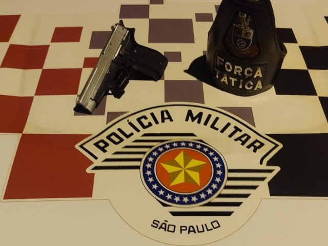 Ladro que usava arma de brinquedo em Caapava  preso pela PM