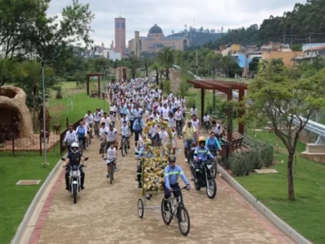 Santurio de Aparecida realiza passeio ciclstico nesta segunda-feira