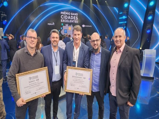 Grupo Band premia Pindamonhangaba como melhor municpio em Infraestrutura e Mobilidade Urbana