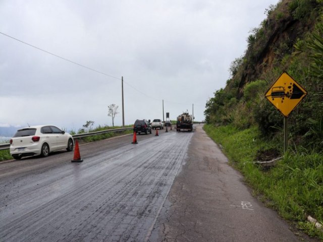 Em So Sebastio, obra de recuperao da rodovia SP-55 passa ser feita em perodo noturno