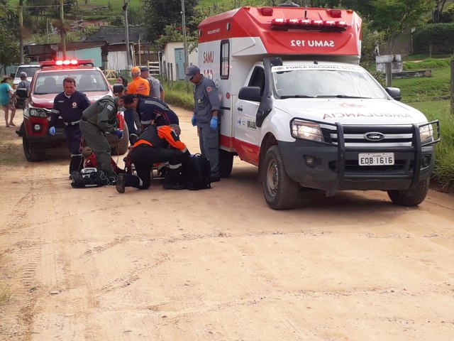 Trator cai e mata idoso em Cunha