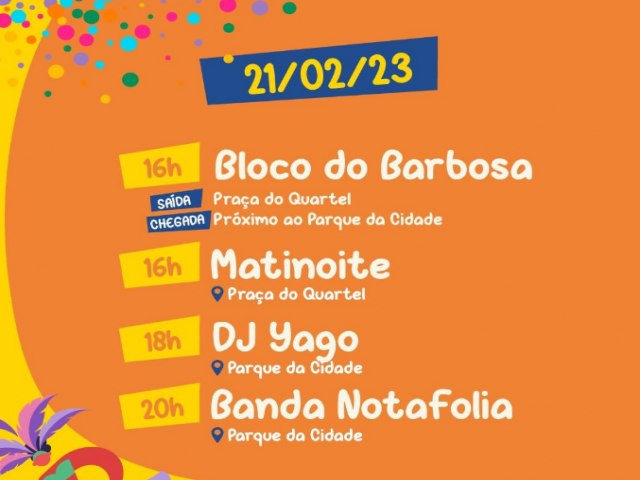 Hoje tem bloco do Barbosa em Pindamonhangaba