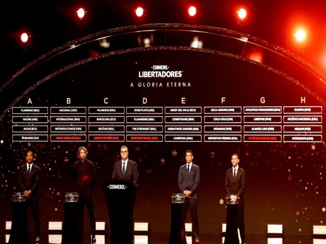 Conmebol sorteia grupos da edio 2023 da Copa Libertadores