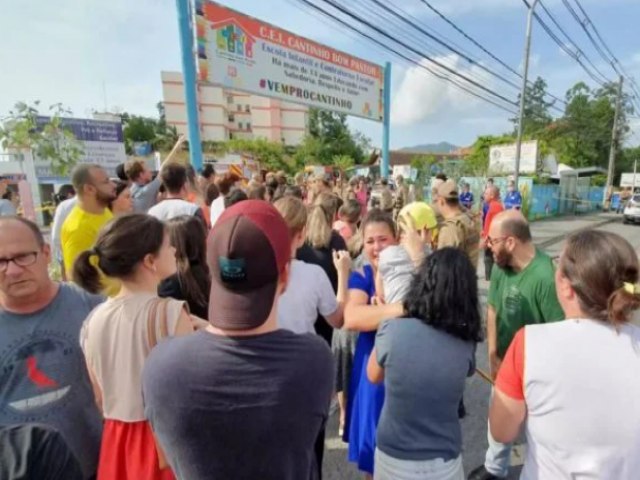 Homem invade creche com machadinha e mata 4 crianas em Blumenau