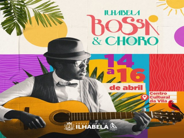 Ilhabela recebe festival Bossa & Choro de 14 a 16 de abril