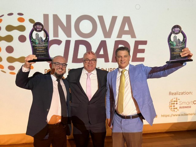 Em noite de reconhecimento, Pinda recebe mais duas premiaes por aes do Cidade Inteligente