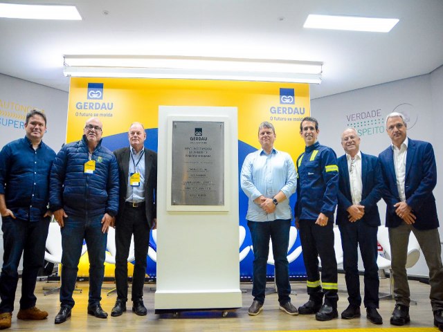 Gerdau investe R$ 700 milhes e inaugura modernizao de unidade de aos especiais em Pindamonhangaba