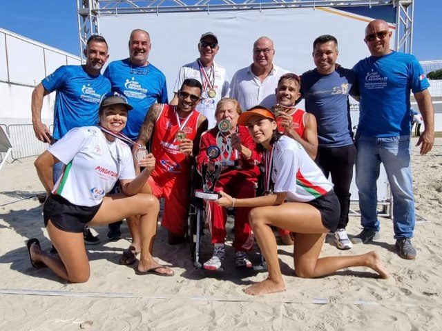 Jogos Regionais: Pinda  campe do vlei de areia masculino e vice no feminino