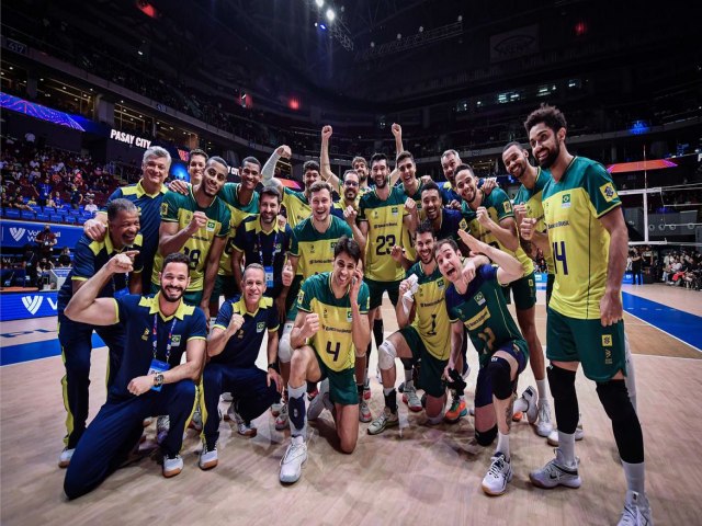 Classificado, Brasil bate China no trmino da fase preliminar da Liga Masculina de Vlei