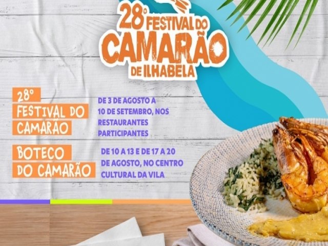 28 Festival do Camaro de Ilhabela comea nesta quinta em 41 restaurantes