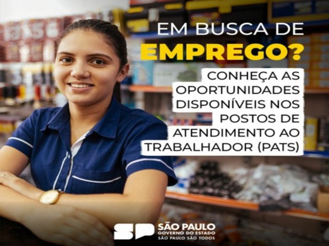 Estado de So Paulo tem mais de 15 mil vagas de emprego abertas