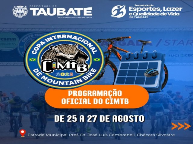 Copa Internacional de Mountain Bike agita Taubat neste final de semana