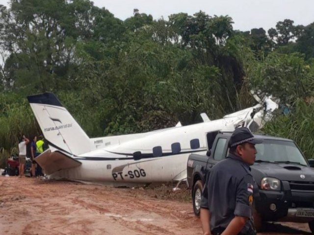 FAB e Polcia Civil iro investigar queda de avio no Amazonas