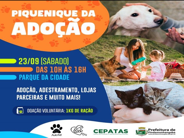 Piquenique no Parque e Feira de Adoes acontecero neste sbado no Parque da Cidade, em Pinda