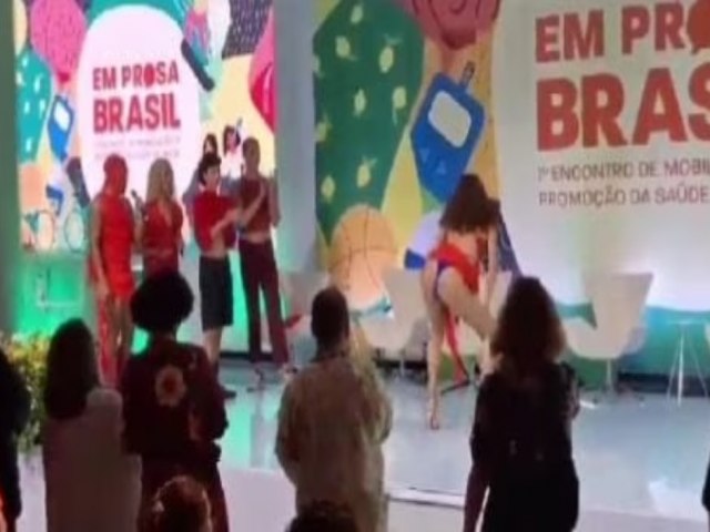 Ministrio da Sade se pronuncia sobre dana ertica que causou polmica em evento oficial