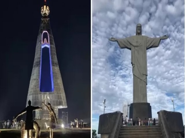 Esttua gigante de Nossa Senhora Aparecida  inaugurada em Aparecida 