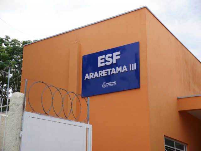 Pinda: Moradores recebem reforma e ampliao da unidade ESF Araretama 3