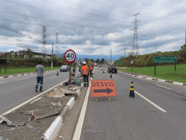 Pinda: Obras de ciclovia e revitalizao da Av. Nossa Senhora do Bom Sucesso so iniciadas pela Prefeitura