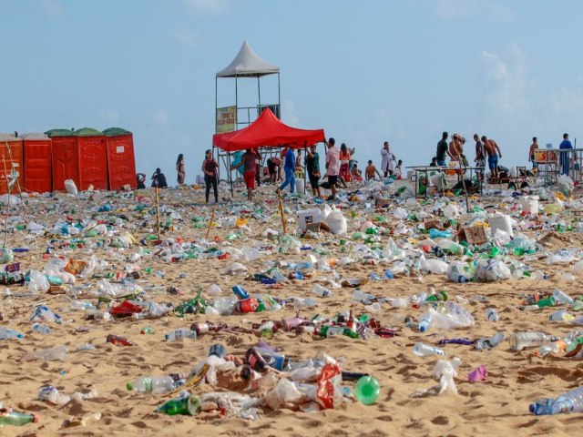 Prefeitura de Caraguatatuba retira 160 toneladas de lixo de praias e praas aps Rveillon