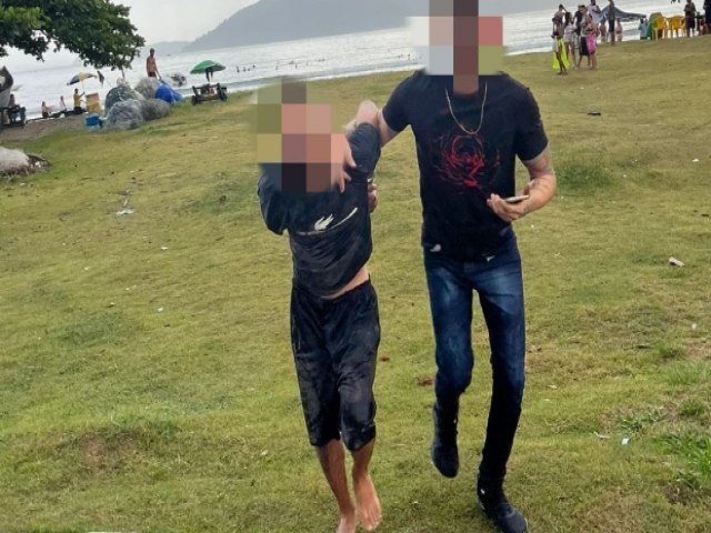 Membro de faco criminosa tenta fuga pelo mar, mas acaba preso pelo DEIC em praia de Ubatuba