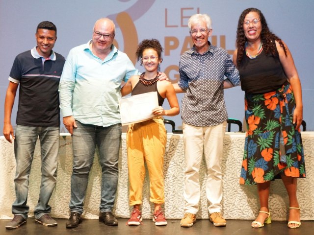 Pindamonhangaba celebra premiados da Lei Paulo Gustavo