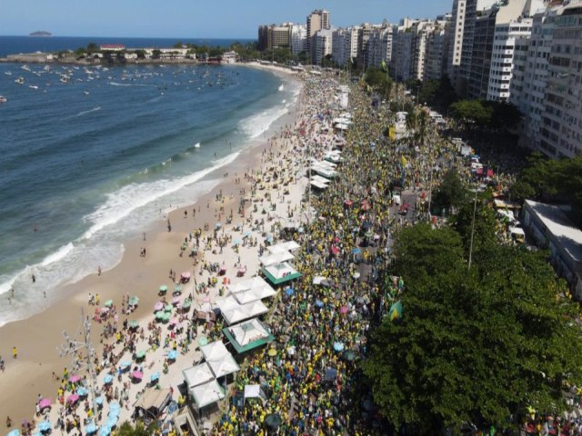 Bolsonaro em Copacabana: Portal Conexo Vale acompanha de perto o ato 