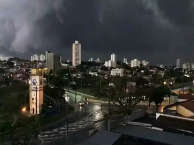 Alerta para chuva forte em 13 cidades da regio