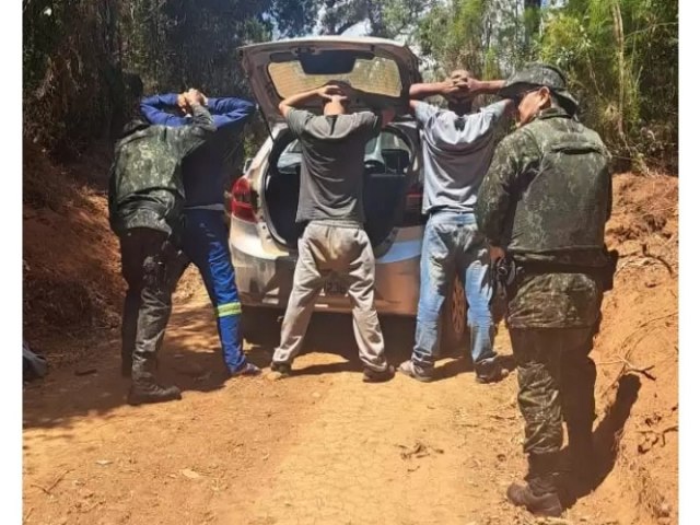 Trio  preso por caa ilegal no Horto Florestal de Campos do Jordo