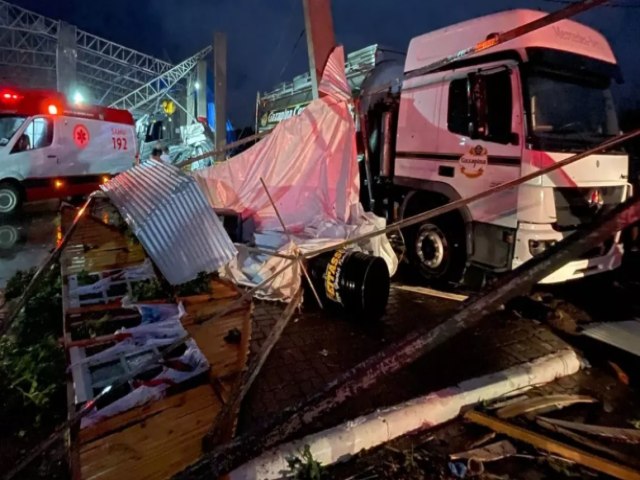 Temporal causa danos em ao menos 35 cidades do Rio Grande do Sul