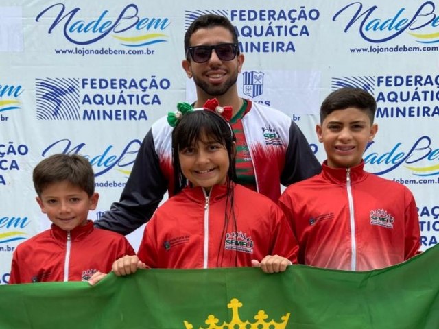 Pinda conquista ouro e garante excelentes resultados em competi��o nacional de nata��o