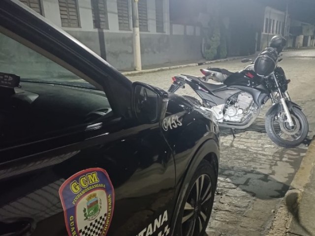 GCM recupera motocicleta furtada em menos de uma hora com apoio do CSI