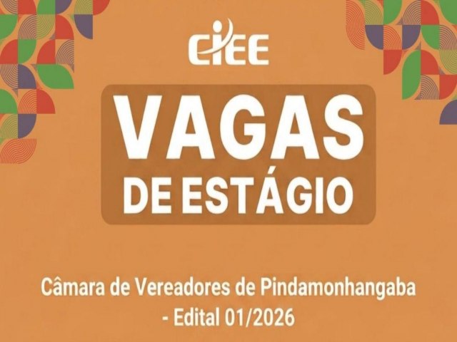 C�mara de Vereadores abre processo seletivo para estagi�rios do curso de Direito