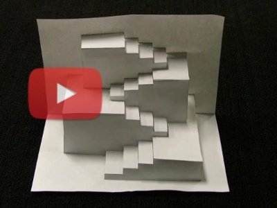 Como fazer efeitos 3D em folha de papel (dobraduras)
