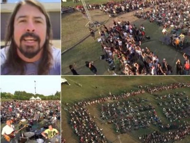 Foo Fighters elogiam vídeo de mil fãs que pediram show