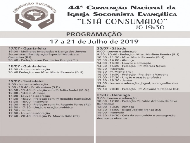 44ª Convenção Socorrista Nacional 